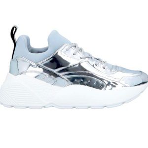 Stella McCartney metallic silver shoes